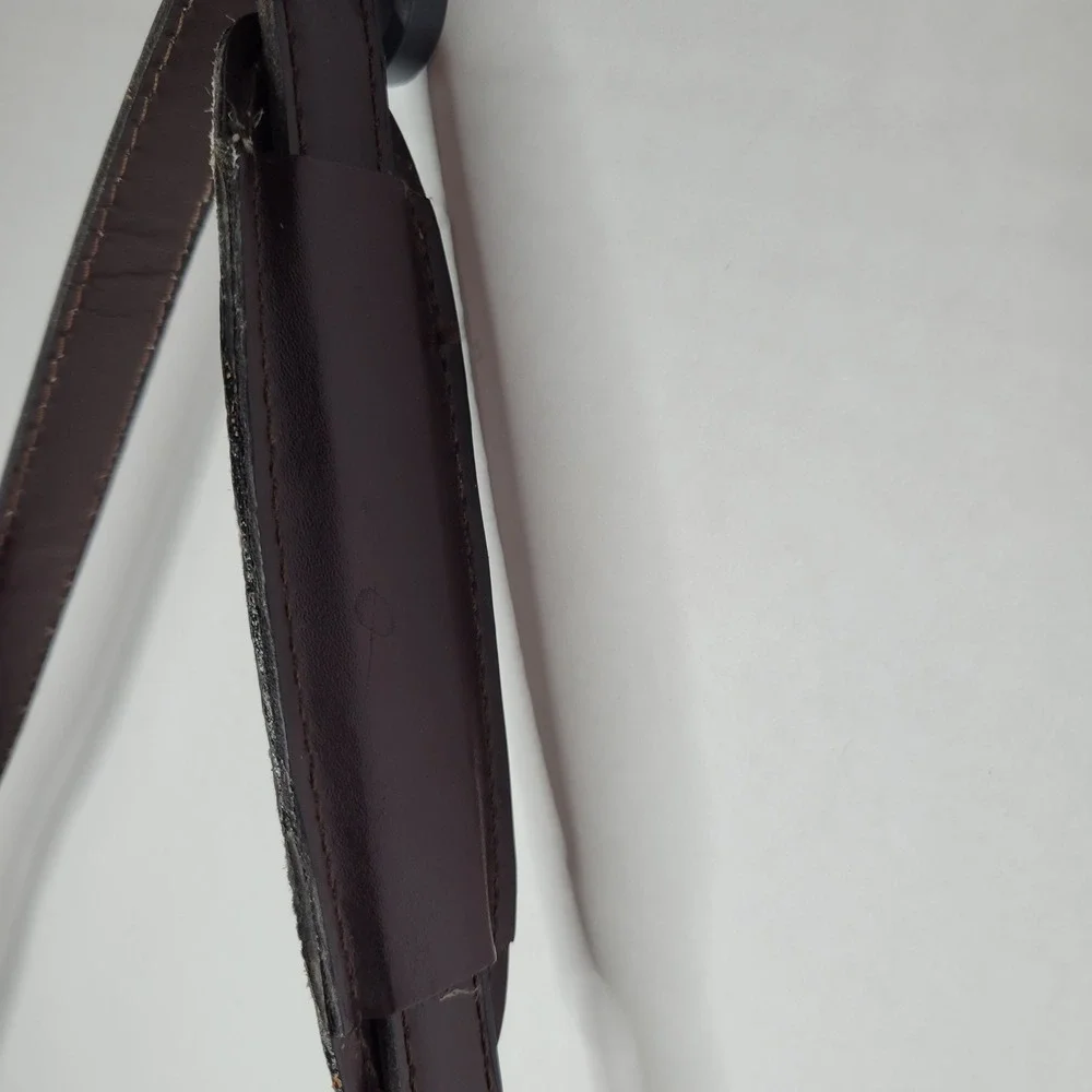 Vintage Mallard Classic Burgundy Leather Portfolio Attache Bag Top Handle Strap